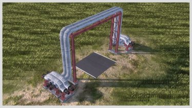 Мод "Overpass of a big heating pipe" для Workers & Resources: Soviet Republic 2