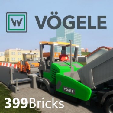Мод "Vögele Super 1900 3i road paver" для Brick Rigs