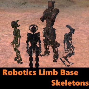 Мод «Robotics Limb Base Skeletons / Скелеты» для Kenshi