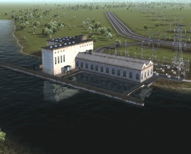 Мод "Run-of-river hydroelectricity" для Workers & Resources: Soviet Republic 2