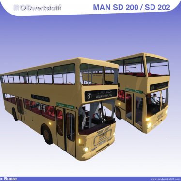 Мод «MAN SD 200 / SD 202» для Transport Fever 2