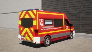 Мод "Mercedes-Benz Sprinter VSAV -ambulance-" для Brick Rigs 2