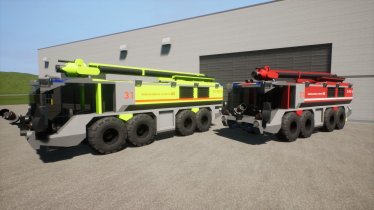 Мод "Airport Crash Tender Yellow" для Brick Rigs 3