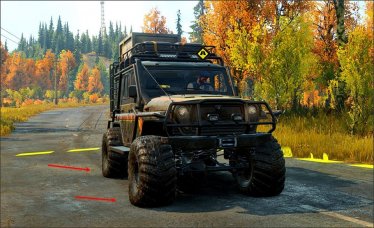 Мод «Realistic tire pressures for vehicles and trailers» версия 1 для SnowRunner