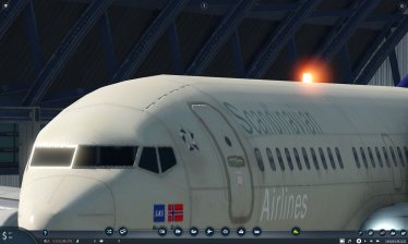 Мод «Scandinavian Airlines Boeing 737-700» для Transport Fever 2 0