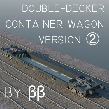 Мод "Double decker container wagon v2" для Workers & Resources: Soviet Republic