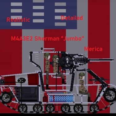 Мод "M4A3E2 Sherman Jumbo" для People Playground