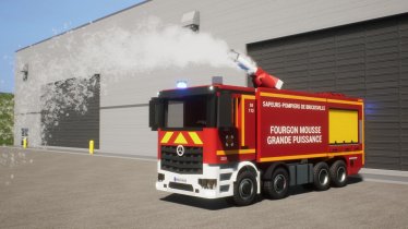 Мод "Mercedes-Benz Arocs FMOGP -fire truck-" для Brick Rigs 0