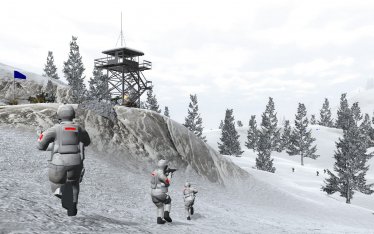 Карта «Wooded Hills - Snow» для Ravenfield (Build 21) 2