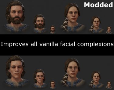 Мод "Better Face Textures" для Crusader Kings 3 3