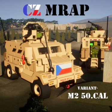 Мод "CZ M RAP MaxxPro M2 50.cal" для Brick Rigs