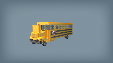 Мод "Realistic School Bus Gas Drive" для Scrap Mechanic