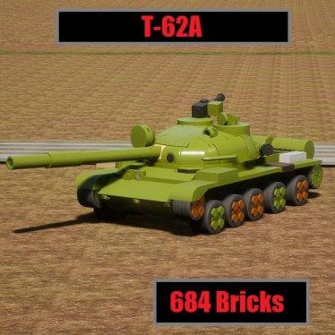 Мод "T-62A MBT" для Brick Rigs