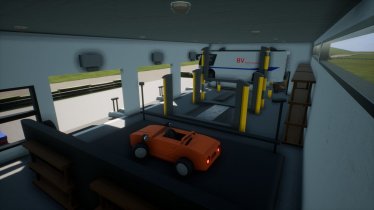 Мод "Multi Stall Automotive Workshop" для Brick Rigs 2