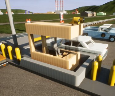 Мод "Bricksville Border Crossing Booth" для Brick Rigs 3