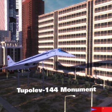 Мод "Tupolev 144 Monument" для Workers & Resources: Soviet Republic