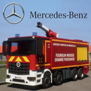 Мод "Mercedes-Benz Arocs FMOGP -fire truck-" для Brick Rigs