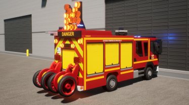 Мод "Renault Truck D FPT-SR -fire truck-" для Brick Rigs 2