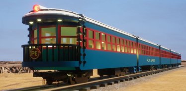 Мод "Polar Express Passenger Car Set" для Brick Rigs 1