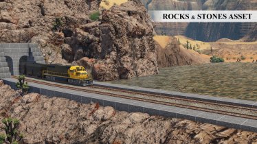 Мод "Rocks & Stones Asset" для Transport Fever 2 3