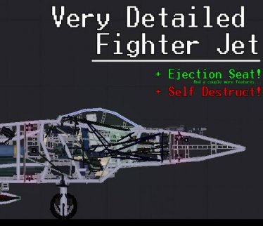 Мод "Very Detailed Fighter Jet 1" для People Playground