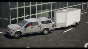 Мод "Enclosed Box Trailer" для Brick Rigs