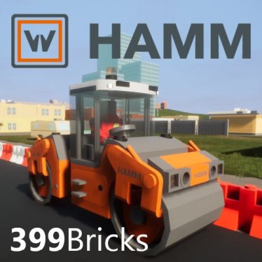 Мод "Hamm HD 90i road roller" для Brick Rigs