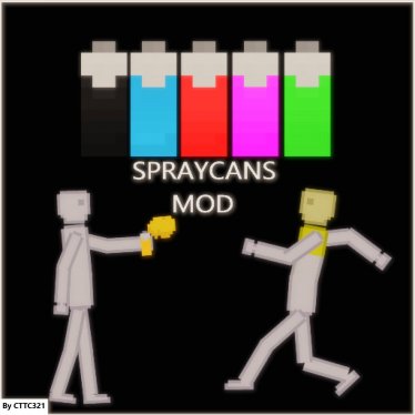 Мод "Working Spraycans MOD" для People Playground