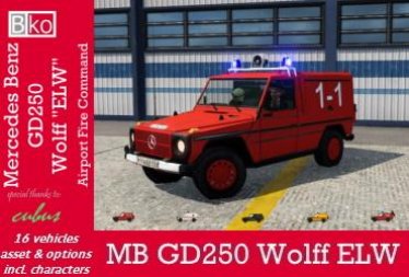 Мод "MB GD250 Wolff ELW" для Transport Fever 2