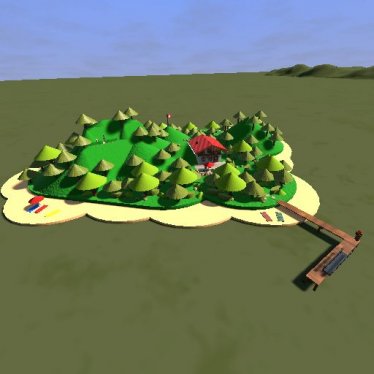 Мод "Forest island" для Brick Rigs