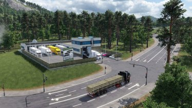 Мод «Modernes Lkw/Bus Depot» для Transport Fever 2 1