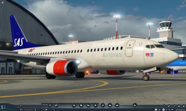 Мод «Scandinavian Airlines Boeing 737-700» для Transport Fever 2