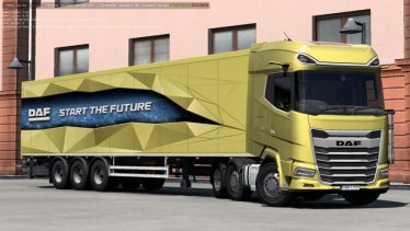 Мод DAF XF/XG+ FTG 6X2 Chassis версия 1.0 для Euro Truck Simulator 2 (v1.49.x) 0