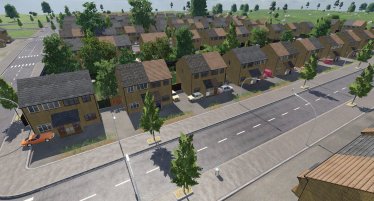 Мод "UK Semi-Detached Houses" для Transport Fever 2 3