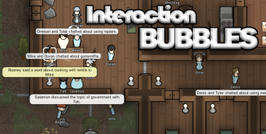 Мод «Interaction Bubbles» для Rimworld (v1.0 - 1.1)