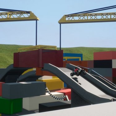Мод "Container Yard Race Track" для Brick Rigs