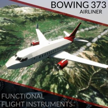 Мод "Bowing 373 - Functional Flight Instruments" для Brick Rigs