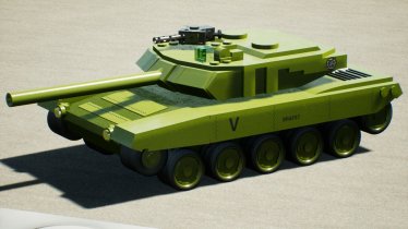 Мод "GTMV BRAF Battle Tank Lite" для Brick Rigs 2