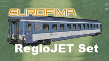 Мод «Eurofima Coaches, ČD/RegioJet Set» для Transport Fever 2