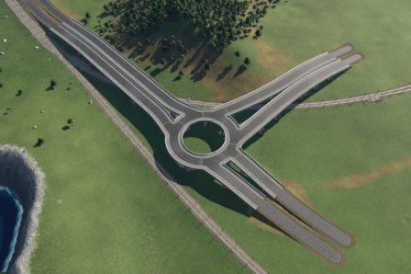 Мод «Better Roundabout» для Transport Fever 2 3