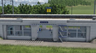 Мод "Dam Entrance Modules NL Modern" для Transport Fever 2