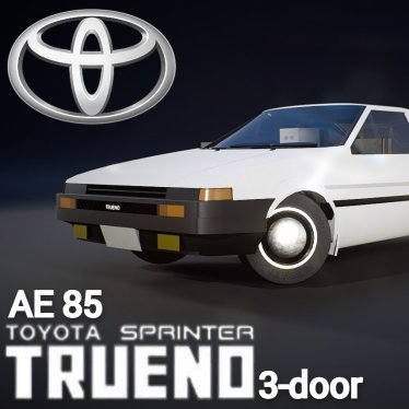 Мод "Toyota AE85 Sprinter Trueno (zenki)" для Brick Rigs