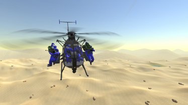 Мод «Mission Enhanced Little Bird (A/MH-6M)» для Ravenfield (Build 23) 0