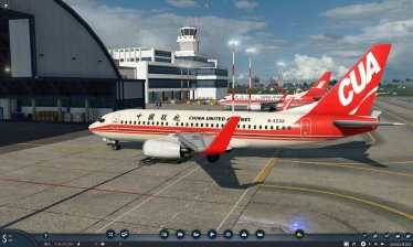 Мод «China United Airlines Boeing 737-700» для Transport Fever 2 1