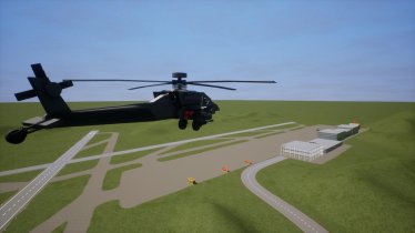 Мод "AH-64-D APACHE LONG BOW" для Brick Rigs 2