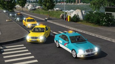 Мод «Серия Benz Такси» для Transport Fever 2 1