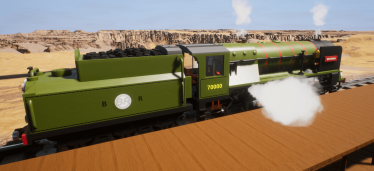 Мод "BR Standard Class 7 Britannia Steam Engine" для Brick Rigs 1