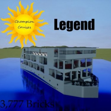 Мод "Champion Legend River Cruise Ship" для Brick Rigs
