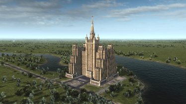 Мод "Kudrinskaya Square Building" для Workers & Resources: Soviet Republic 2