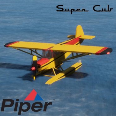 Мод "TDAC Piper Aircraft PA-18-150 Super Cub Floatplane" для Brick Rigs